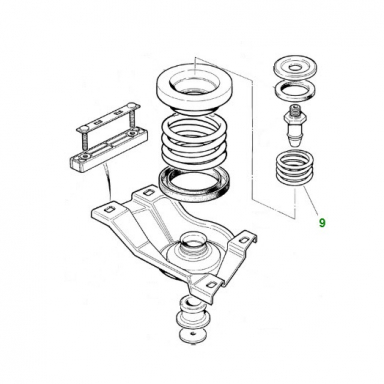SMALL SPRING FOR TRANSMISSION MOUNT CCC5850